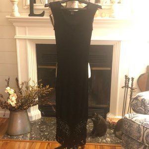 Guess Collection Black Maxi w/ Crocheted Bottom